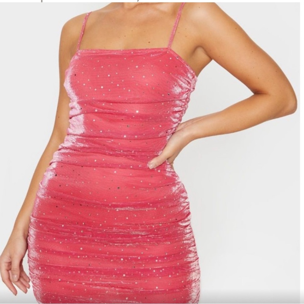 COPY - Pink Sparkly Bodycon Dress!